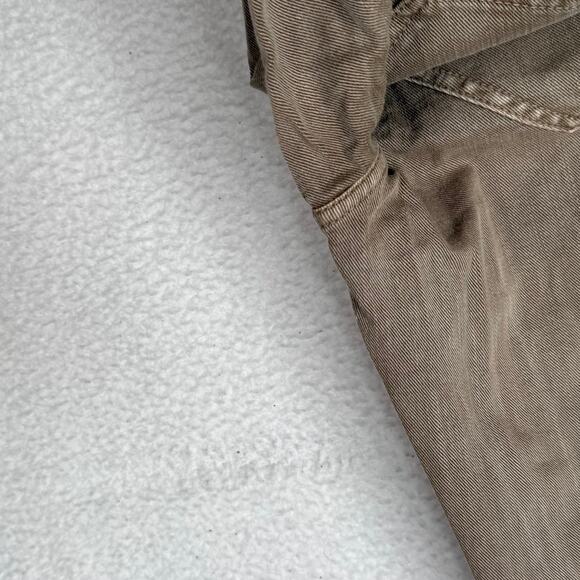 Brunello Cucinelli Tan Extra Skinny High Rise Leather Jeans Pants Monili 6 42 - Picture 9 of 9